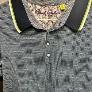 Robert Graham Navy Patterned Men's Shirt